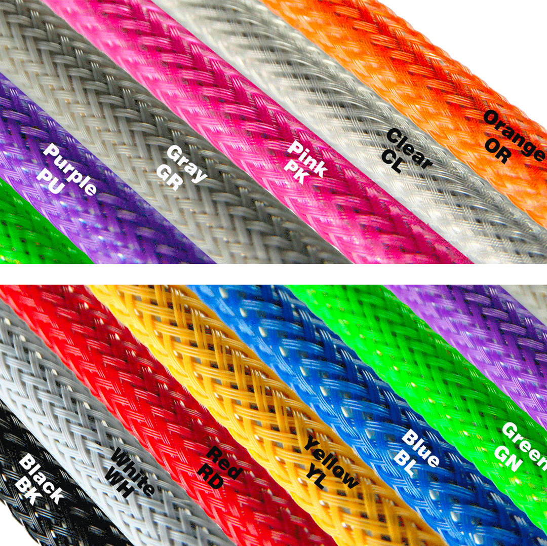 UV-Reactive Fluorescent Polyester Expandable Cable Sleeving