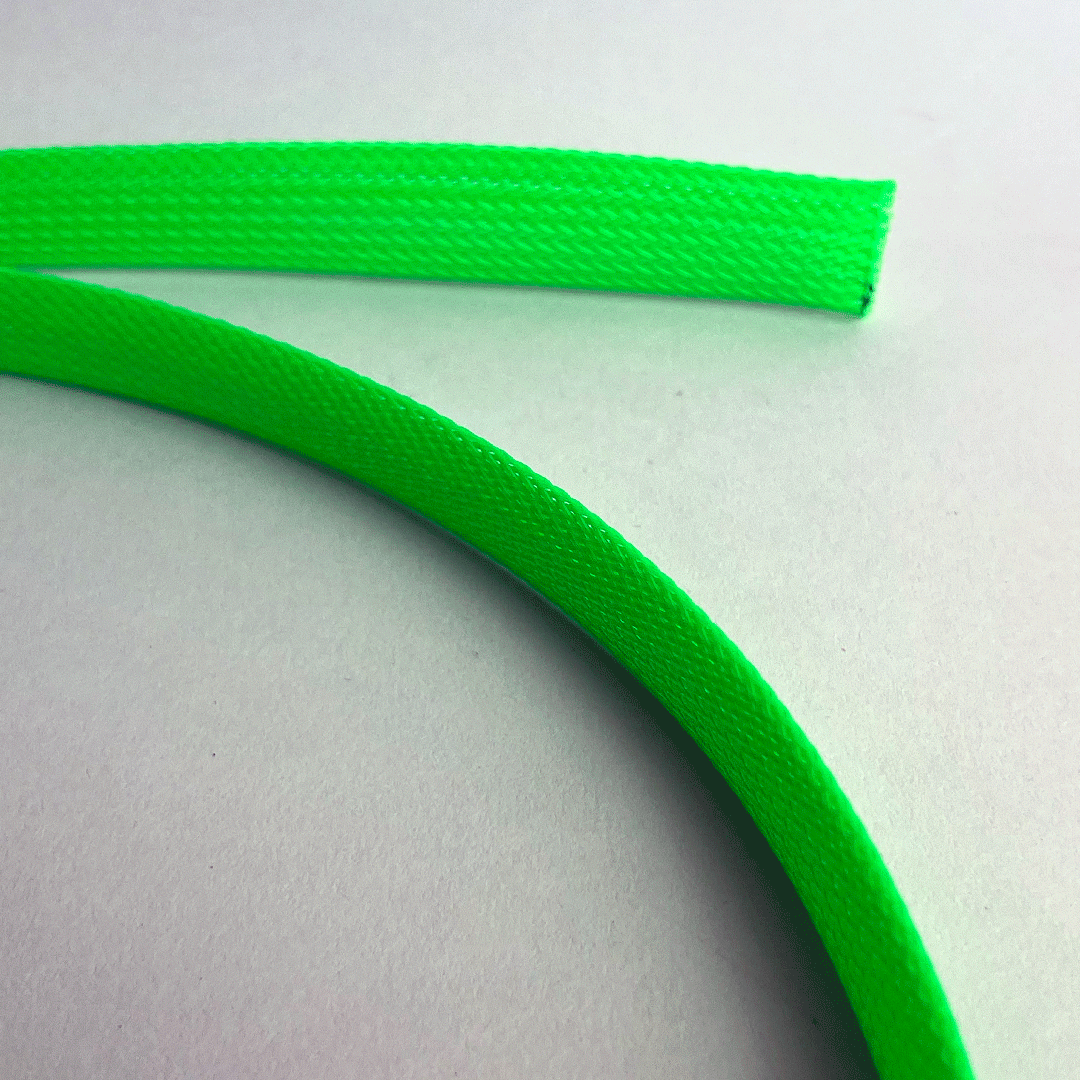 UV-Reactive Fluorescent Polyester Expandable Cable Sleeving