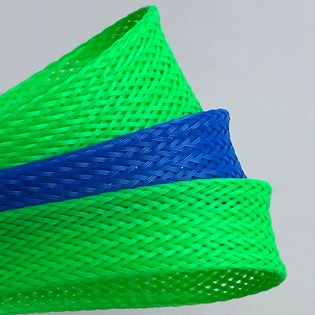 UV-Reactive Fluorescent Polyester Expandable Cable Sleeving