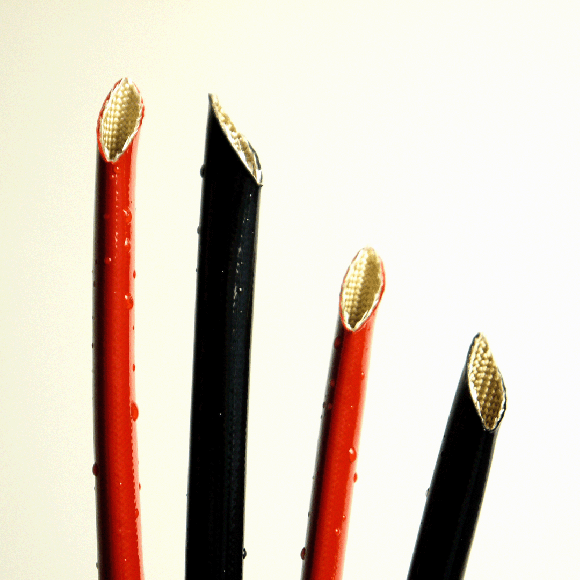 Relats Silicone Rubber-Coated Braided Cable Sleeving/Tubing, 2.5kV
