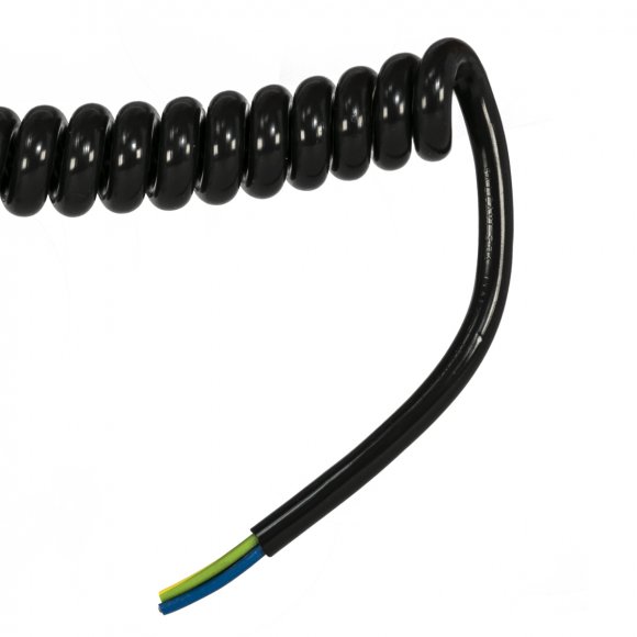 Croyflex PVC PUR 3-Core Coiled Cable