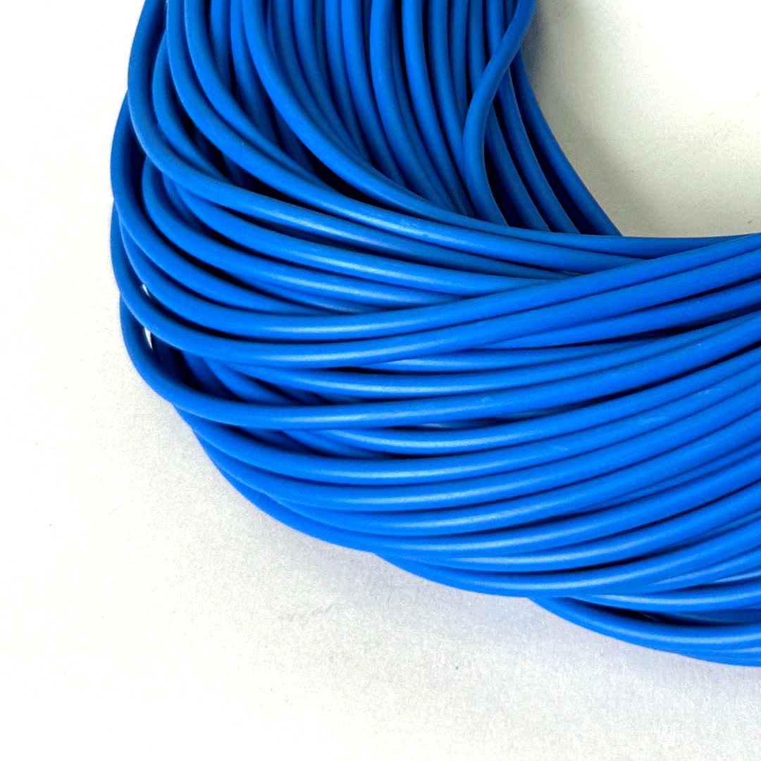 2mm x 0.5mm x 50 metre Coil Blue 85Deg Flexible PVC Tubing