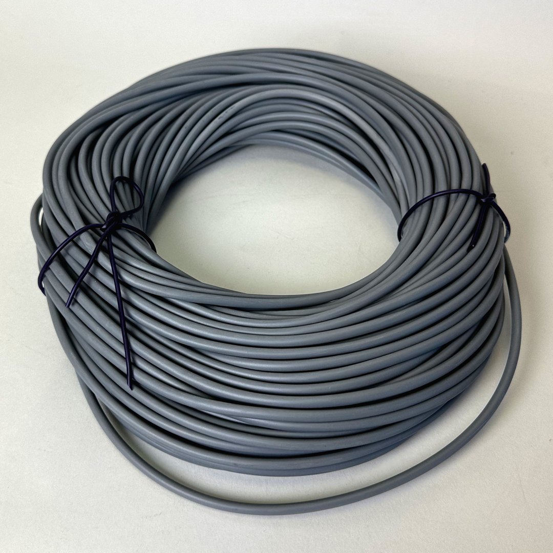 Flexible PVC Tubing 85Deg 3mm x 0.5mm x 40 Metres Grey