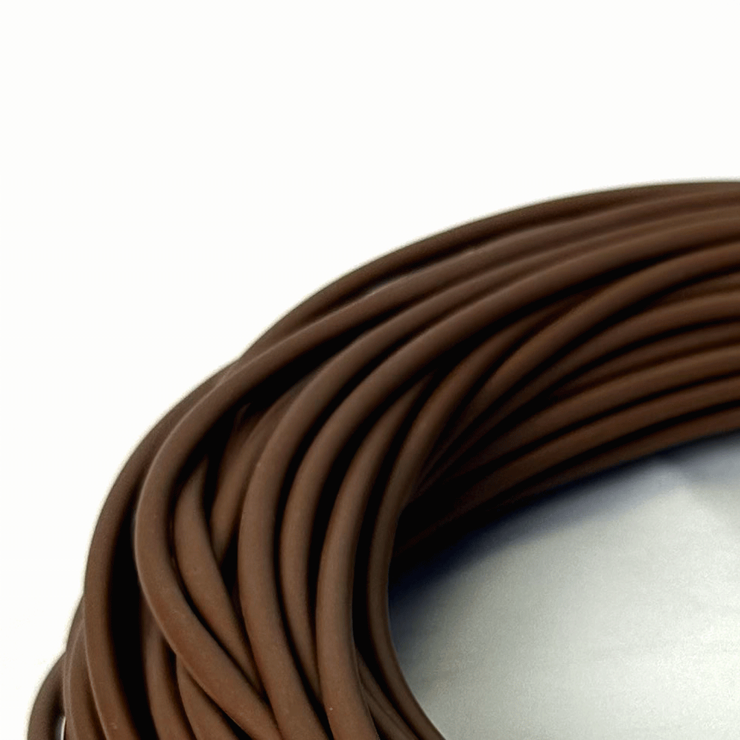 Flexible PVC Tubing 85Deg 4mm x 0.5mm x 30 Metres Brown