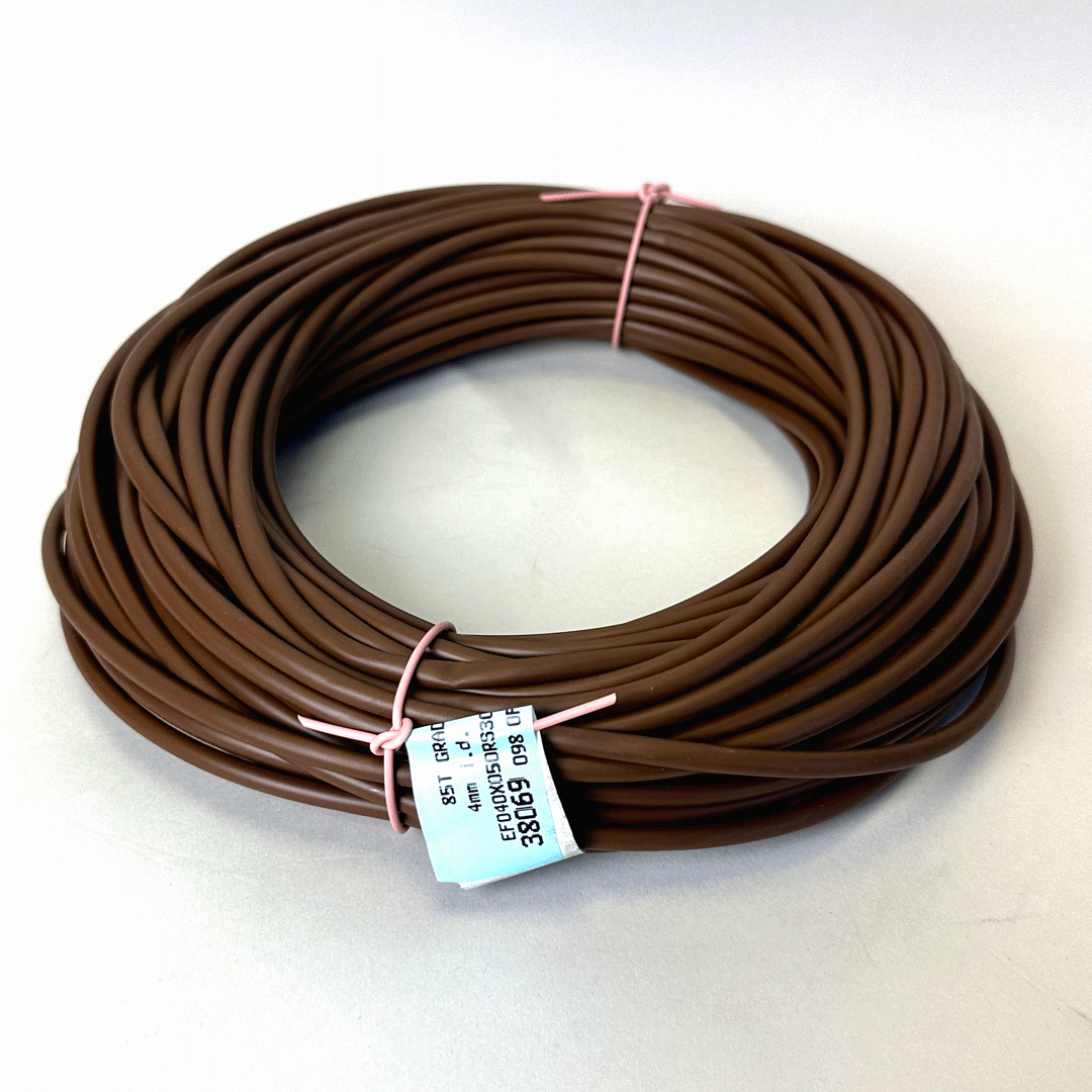 Flexible PVC Tubing 85Deg 4mm x 0.5mm x 30 Metres Brown