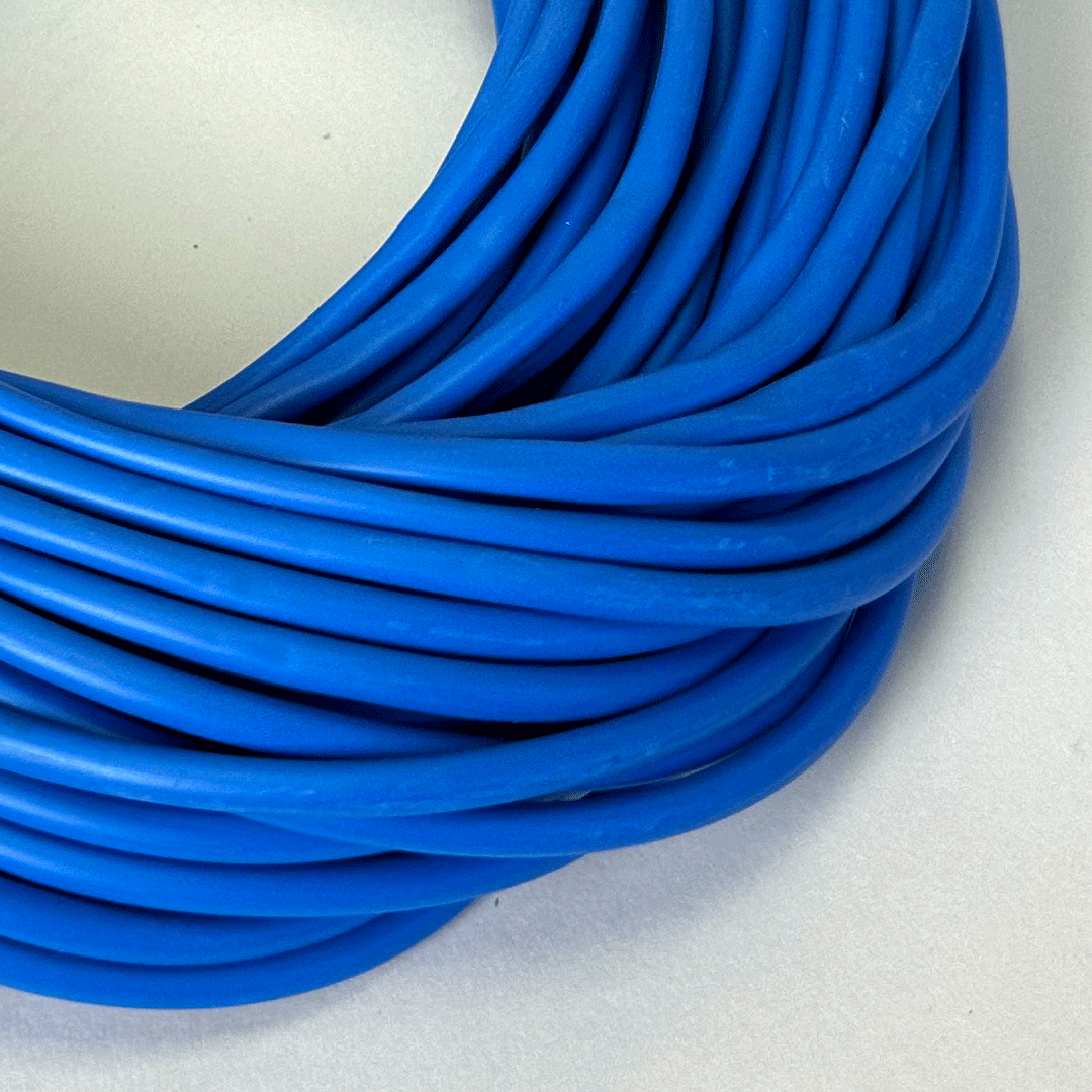 Flexible PVC Tubing 85Deg 4mm x 0.5mm x 30 Metres Blue