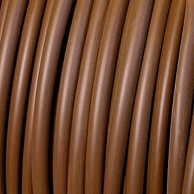 100 Metres of Flexible PVC Tubing 85Deg 6mm x 0.5mm Brown