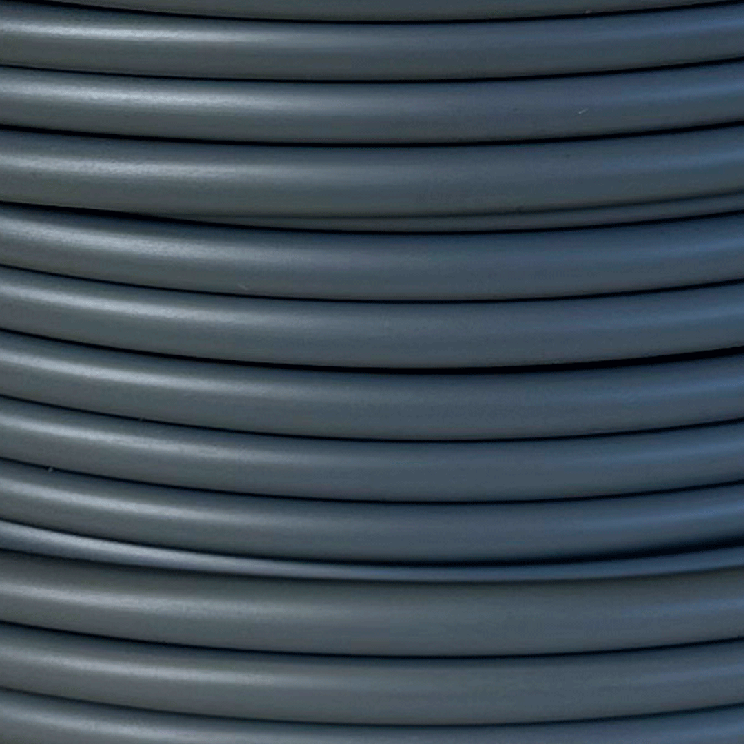 Flexible PVC Tubing 85Deg 6mm x 0.5mm x 100 Metres Grey