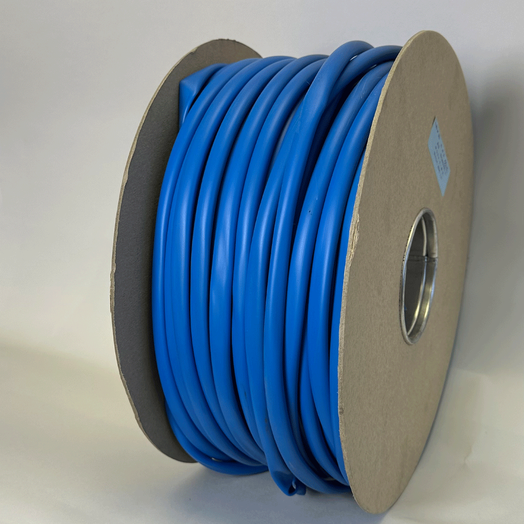 Flexible PVC Tubing 85Deg 10mm x 0.5mm x 100 Metres Blue