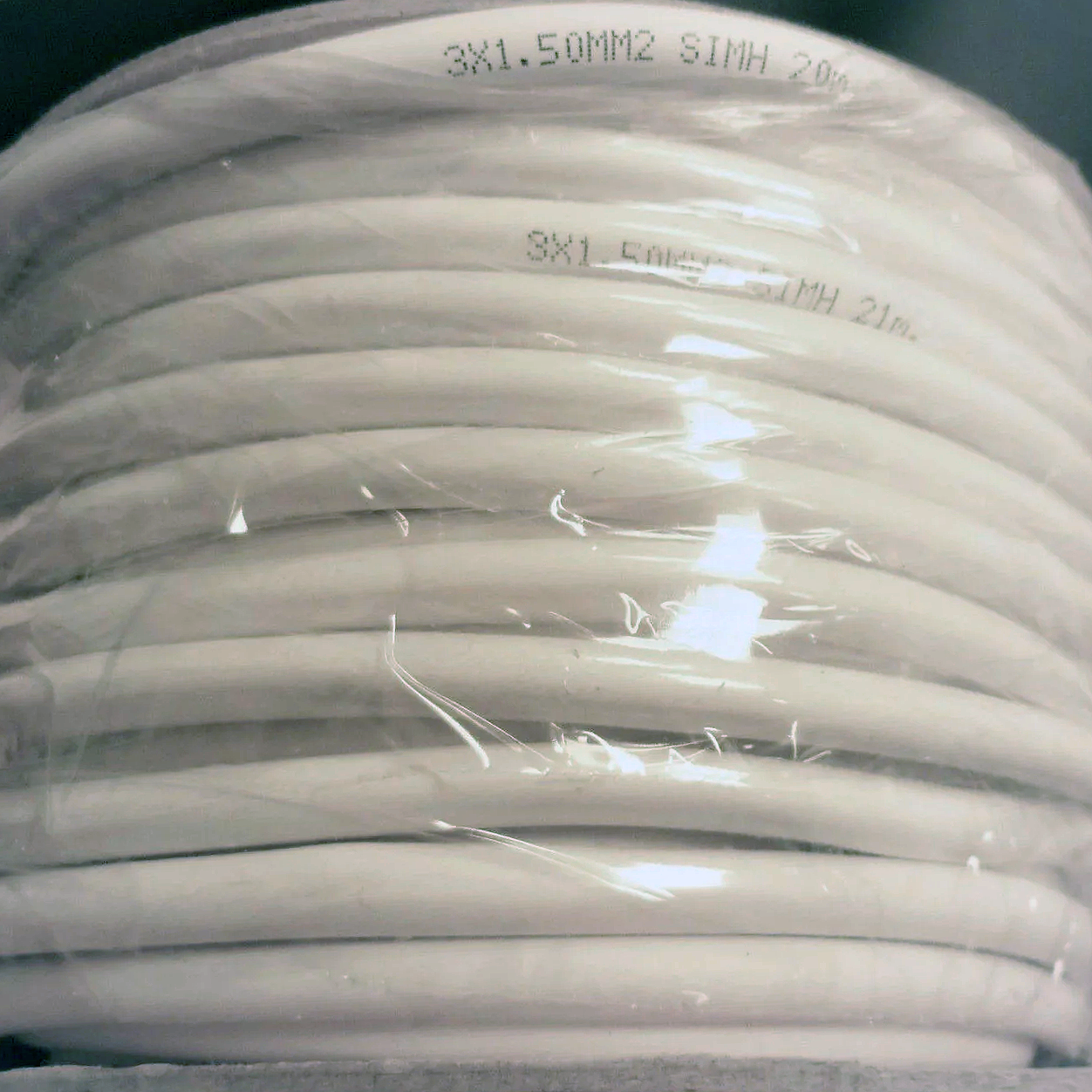 Hi Temp 3 Core 0.75mm2 Silicone Cable 25MTR Reels White