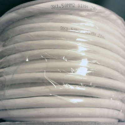 Hi Temp 3 Core 0.75mm2 Silicone Cable 25MTR Reels White
