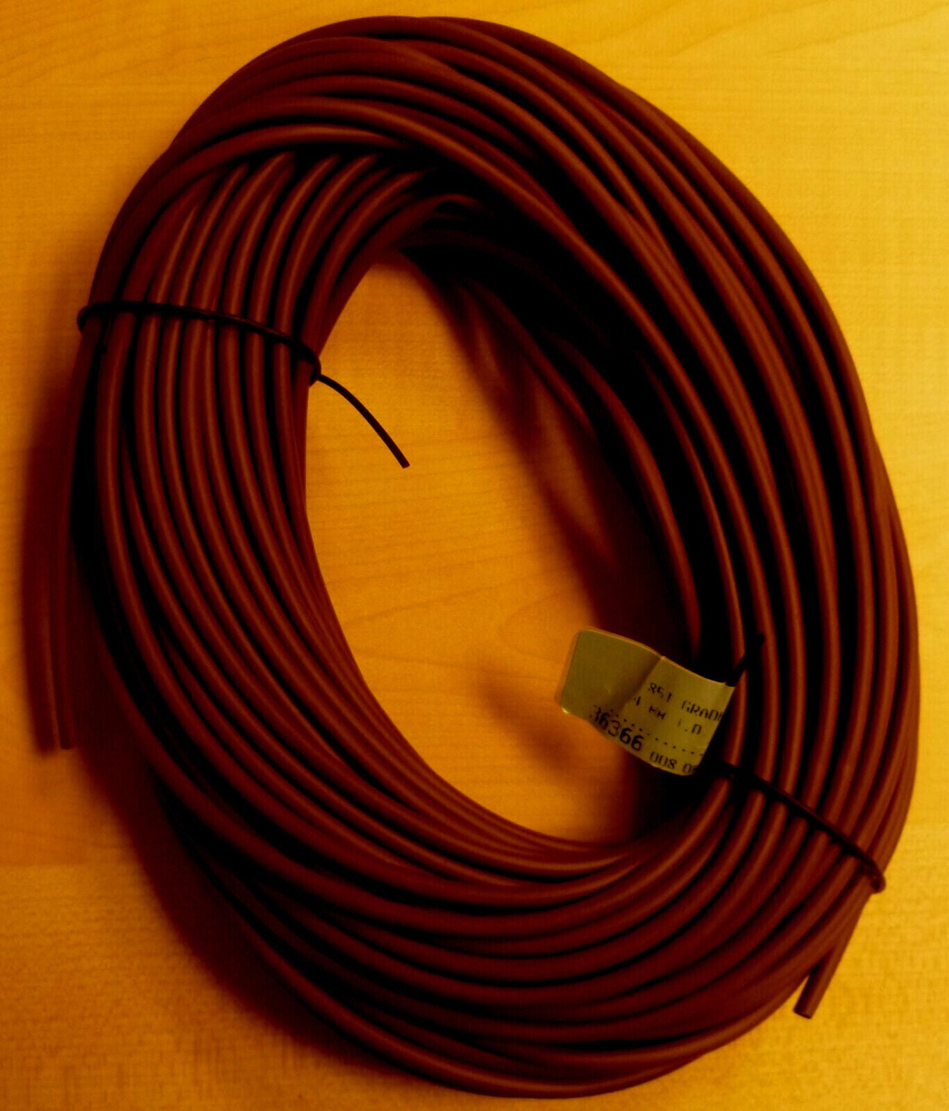 Flexible PVC Tubing 85Deg 4mm x 0.5mm x 30 Metres Brown