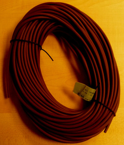 Flexible PVC Tubing 85Deg 4mm x 0.5mm x 30 Metres Brown