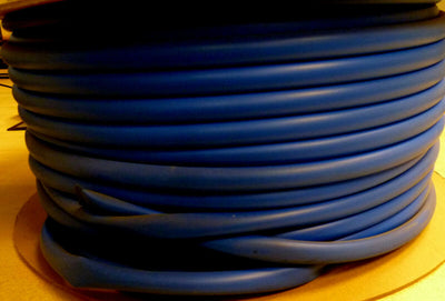 Flexible PVC Tubing 85Deg 10mm x 0.5mm x 100 Metres Blue