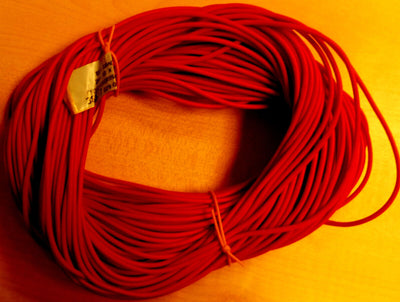 85Deg Flexible PVC Tubing 2mm x 0.5mm x 50 metre Coil Red